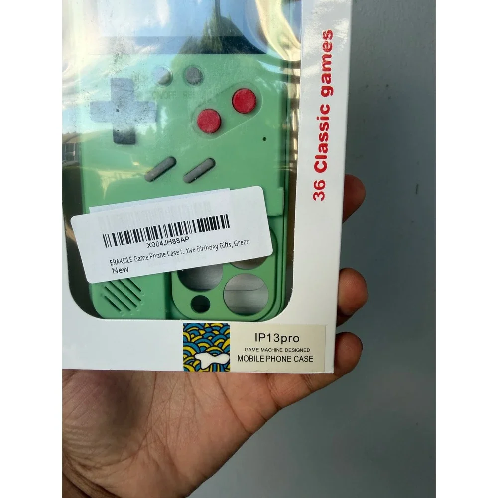 Game Phone Case for iPhone 13 Pro Retro 36 Classic Games Green NEW
